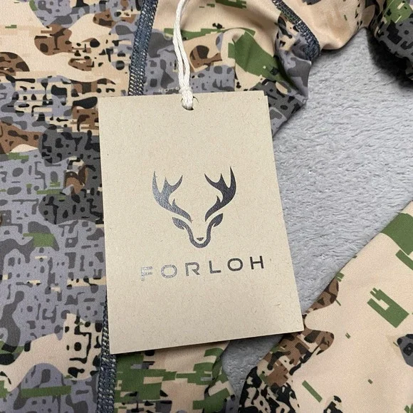 Forloh Solair Sun Hoodie Womens Large Camo Pullover Lightweight Brrr Hunting NEW - Picture 4 of 14